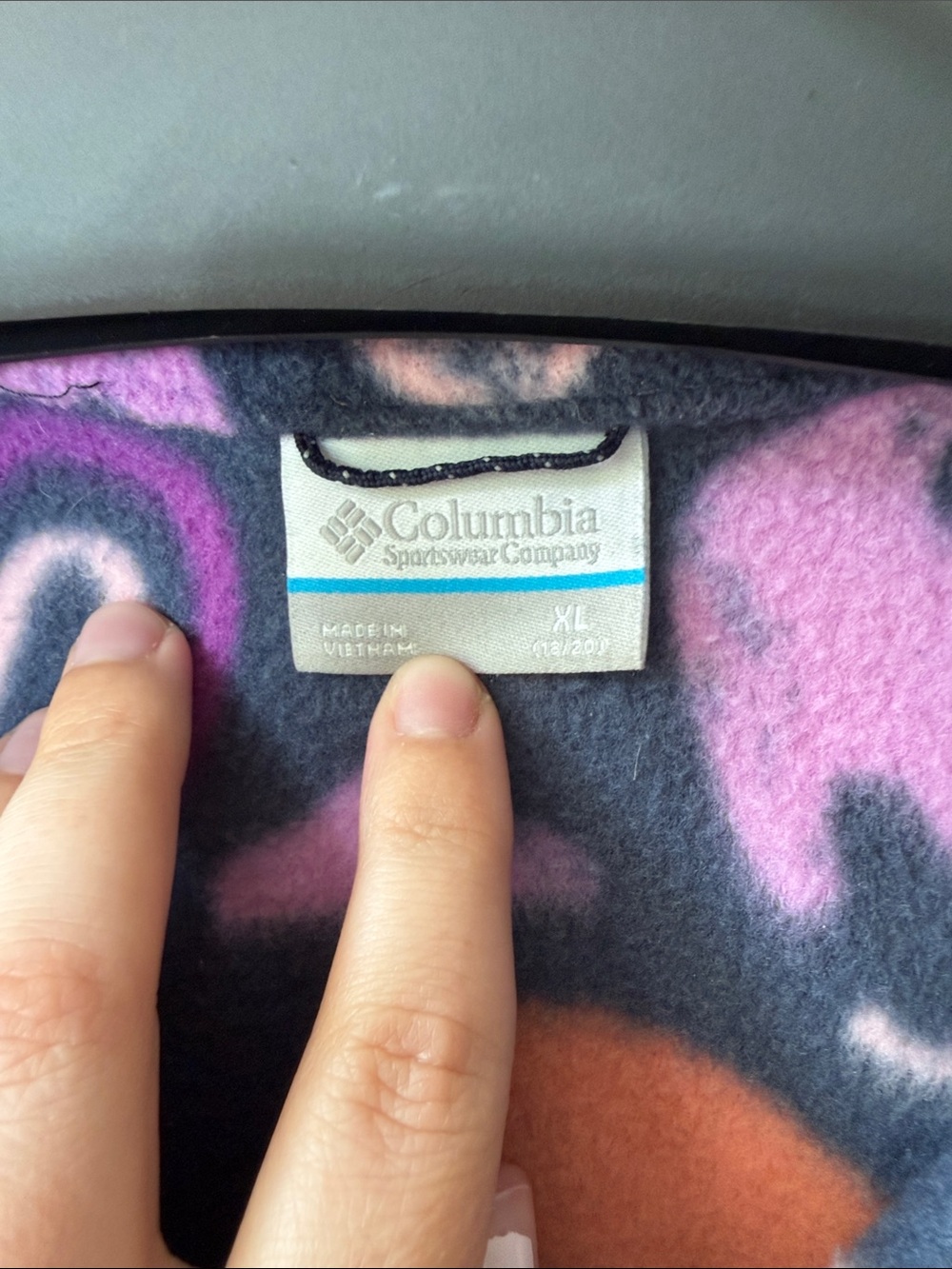 Columbia Youth Benton Springs Printed Fleece Zip Up - Picture 4 of 7